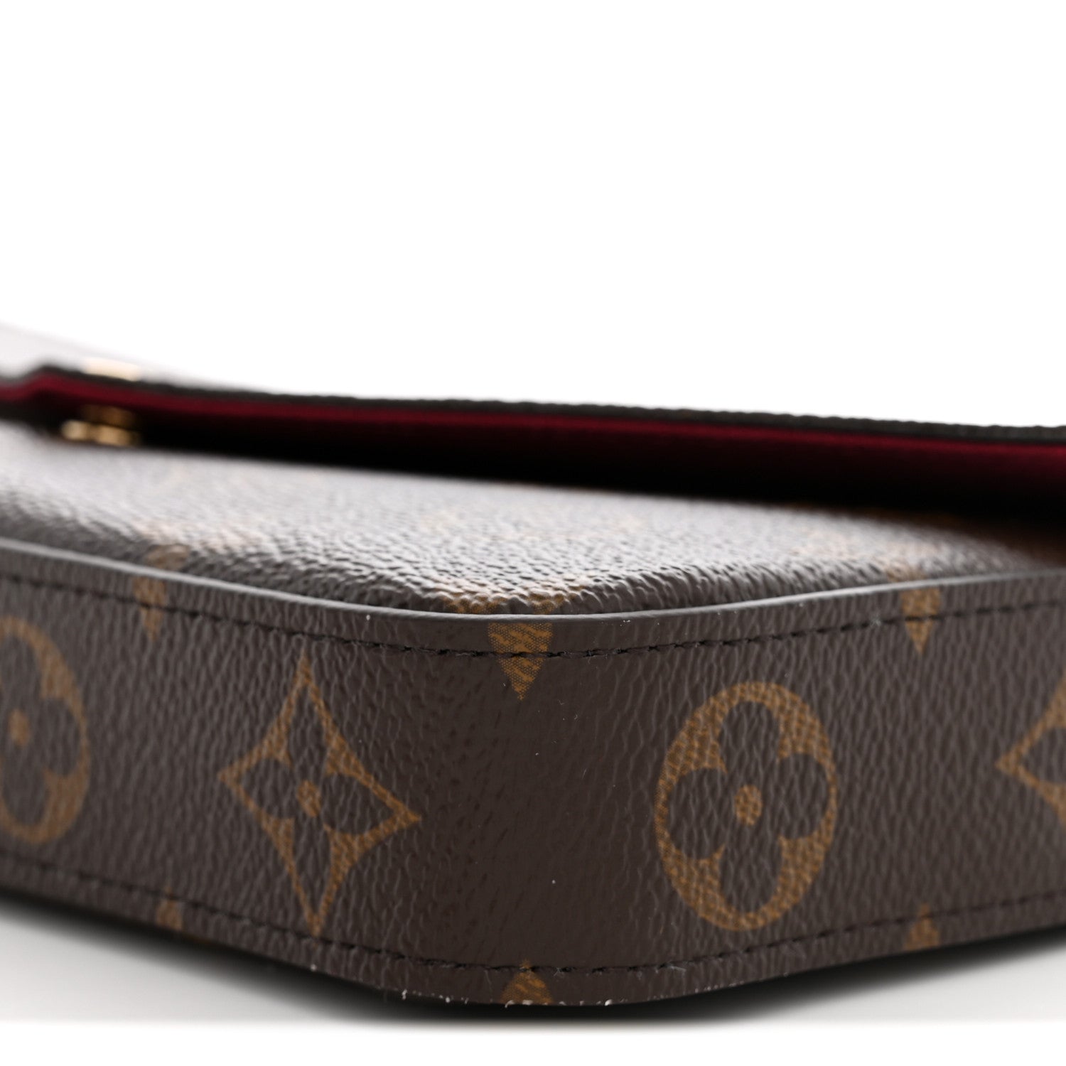 Louis Vuitton Monogram Pochette Felicie Chain Wallet Fuchsia 10 of 12