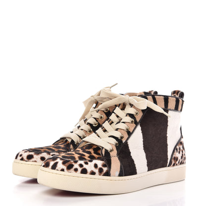 Christian Louboutin Pony Hair Leopard Rantus Orlato Flat Sneakers 38.5 3 of 10