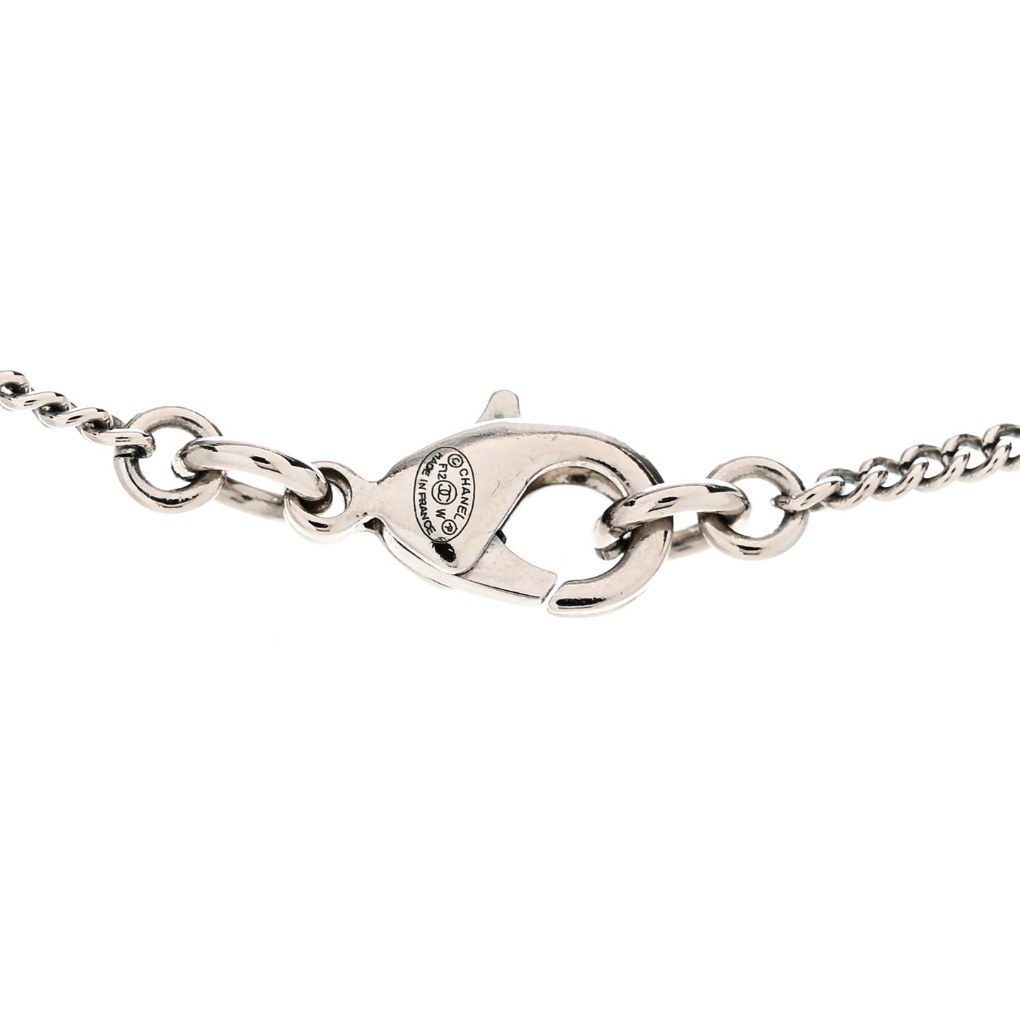 Crystal Timeless CC Necklace Silver