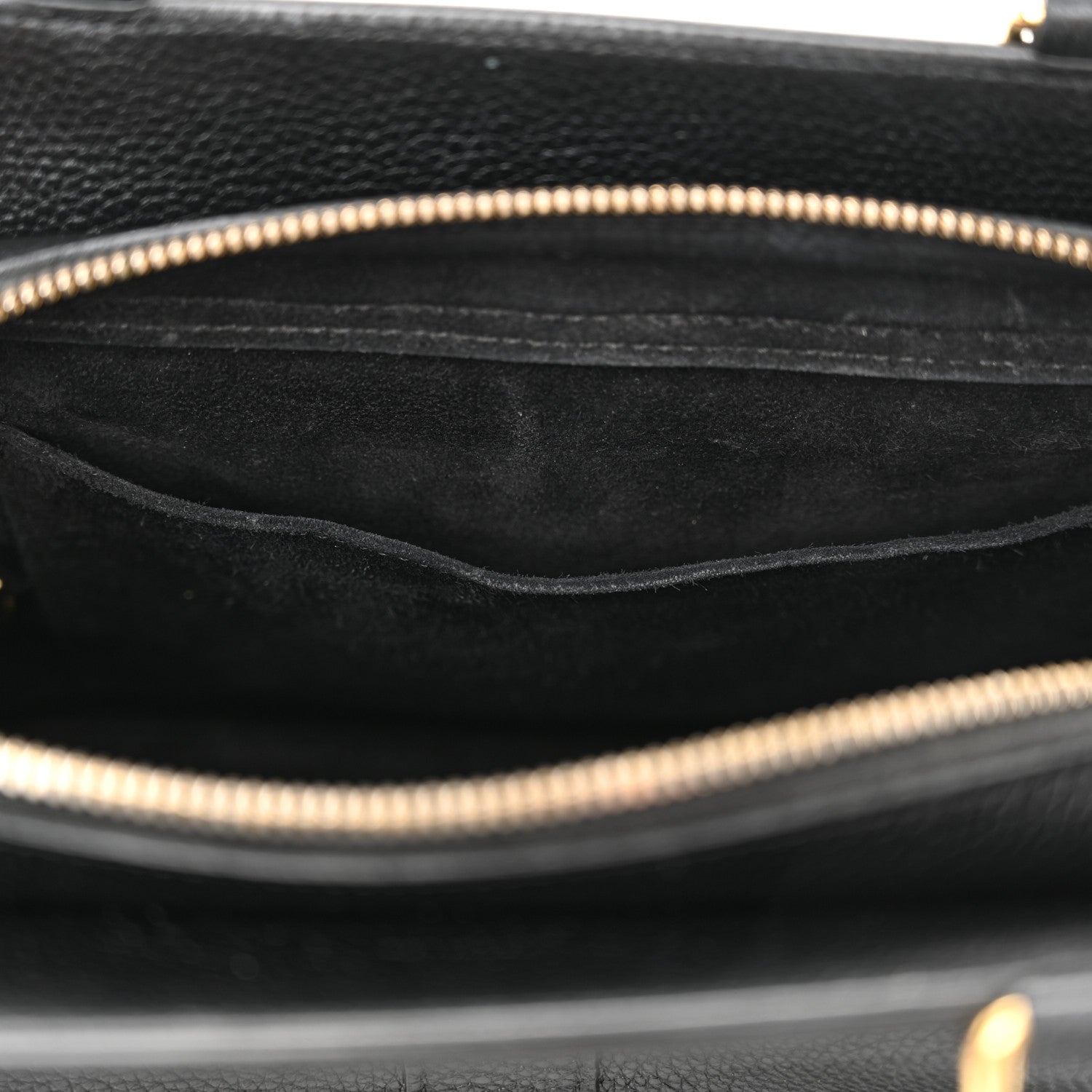Celine Grained Calfskin Small Cabas De France Black 12 of 15
