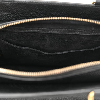 Celine Grained Calfskin Small Cabas De France Black 12 of 15