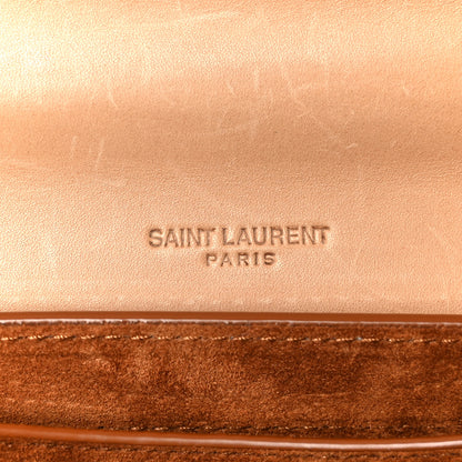 Saint Laurent Smooth Vintage Calfskin Small Kaia Satchel Brown Gold 6 of 12
