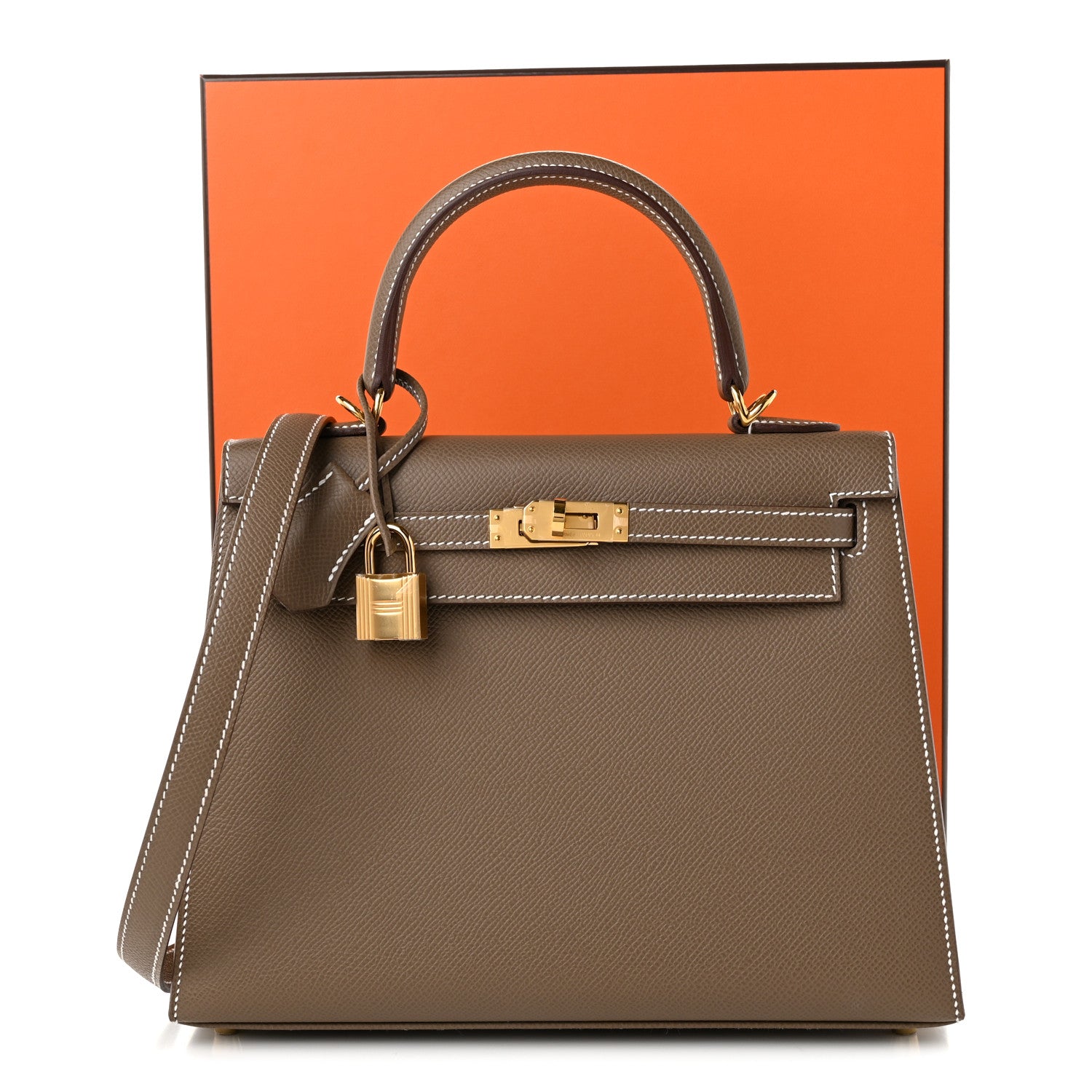 Hermes Epsom Kelly Sellier 25 Etoupe 10 of 10