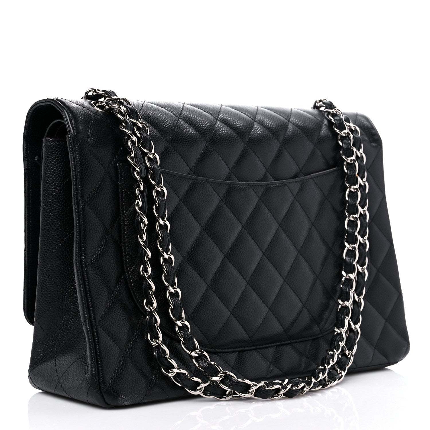 Chanel Caviar Quilted Maxi Double Flap Black 3 of 13