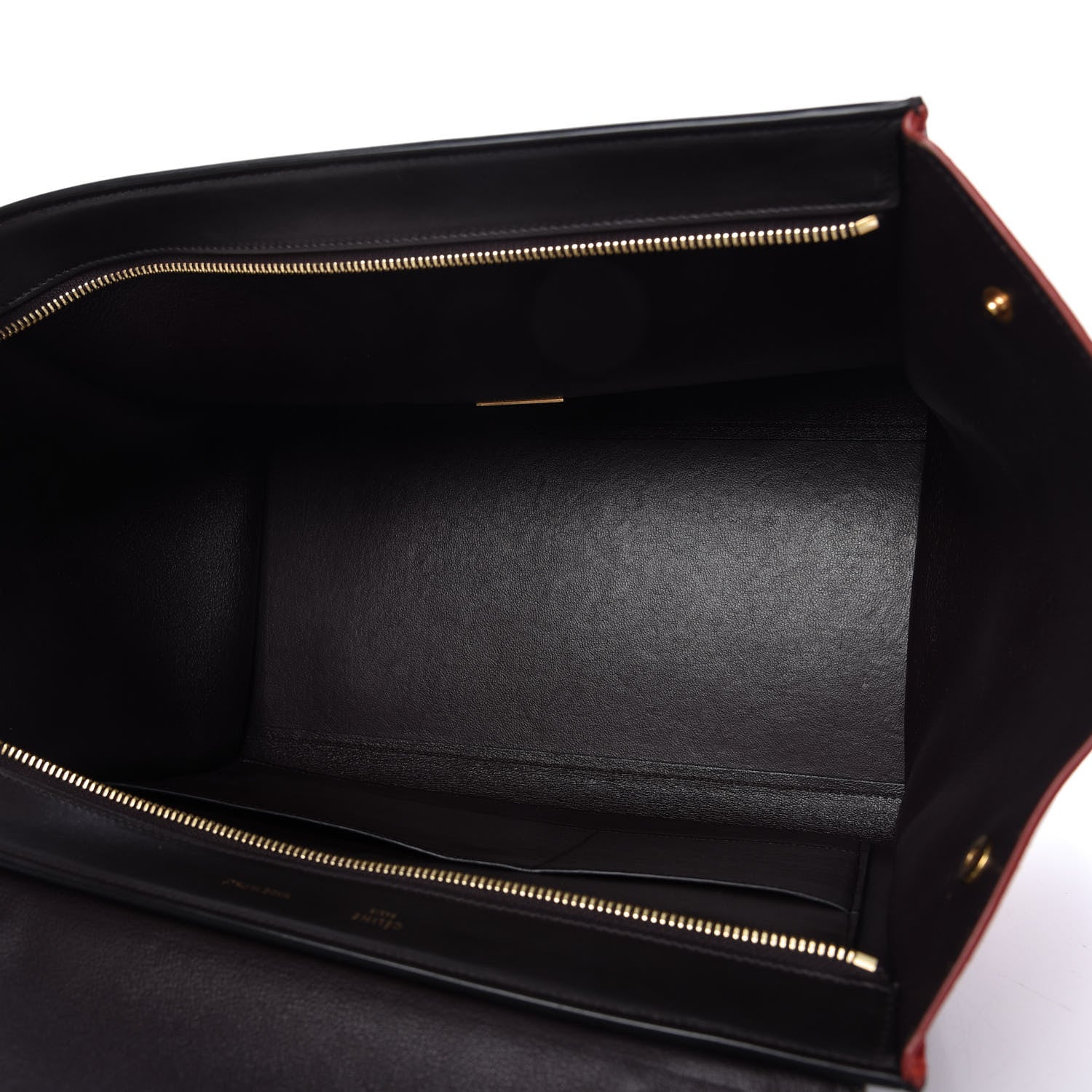 Celine Bullhide Calfskin Nubuck Medium Tri-Color Trapeze Taupe 5 of 9