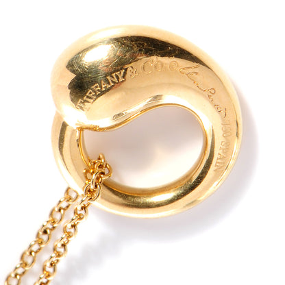 Tiffany 18K Yellow Gold 9mm Eternal Circle Pendant Necklace 5 of 6