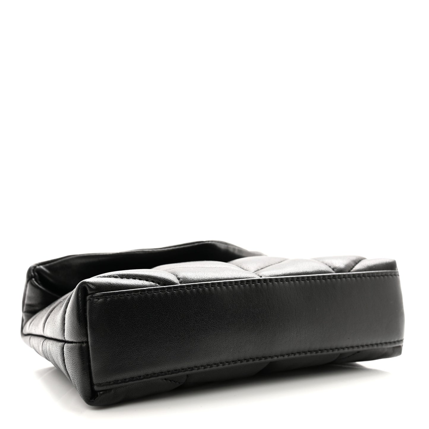 Lambskin Monogram Loulou Puffer Pouch Clutch Black