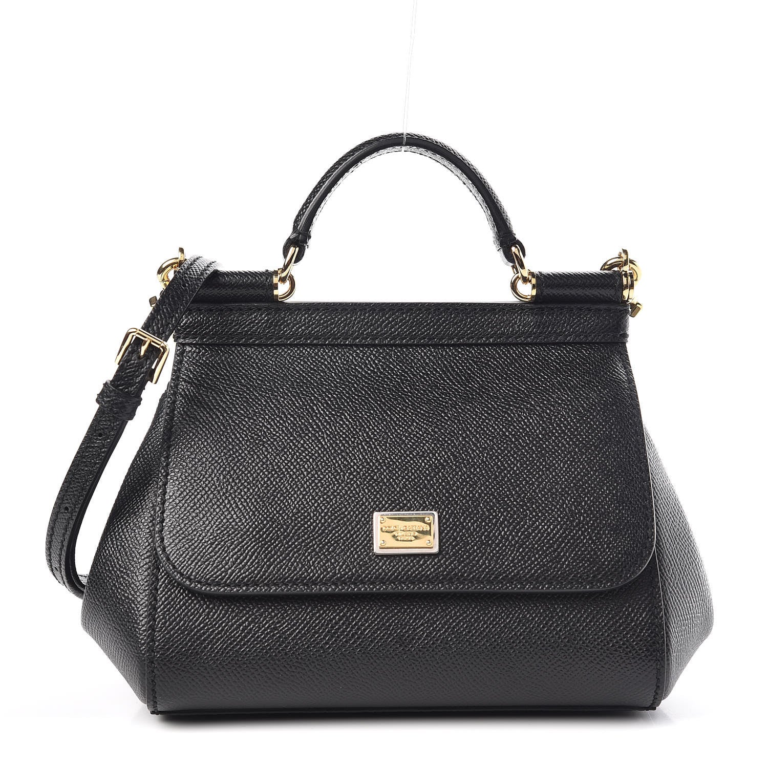 Dolce & Gabbana Dauphine Mini Miss Sicily Satchel Black 3 of 9