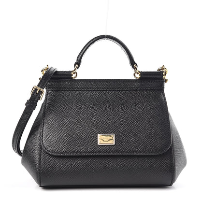 Dolce & Gabbana Dauphine Mini Miss Sicily Satchel Black 3 of 9