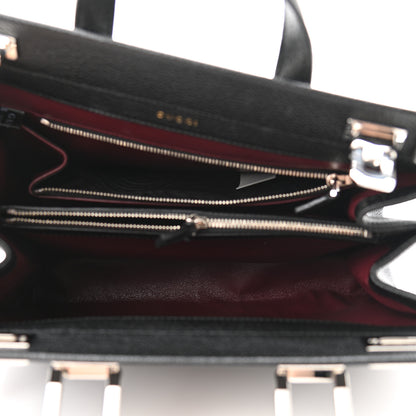 Gucci Grainy Calfskin Small Zumi Top Handle Bag Black 4 of 9