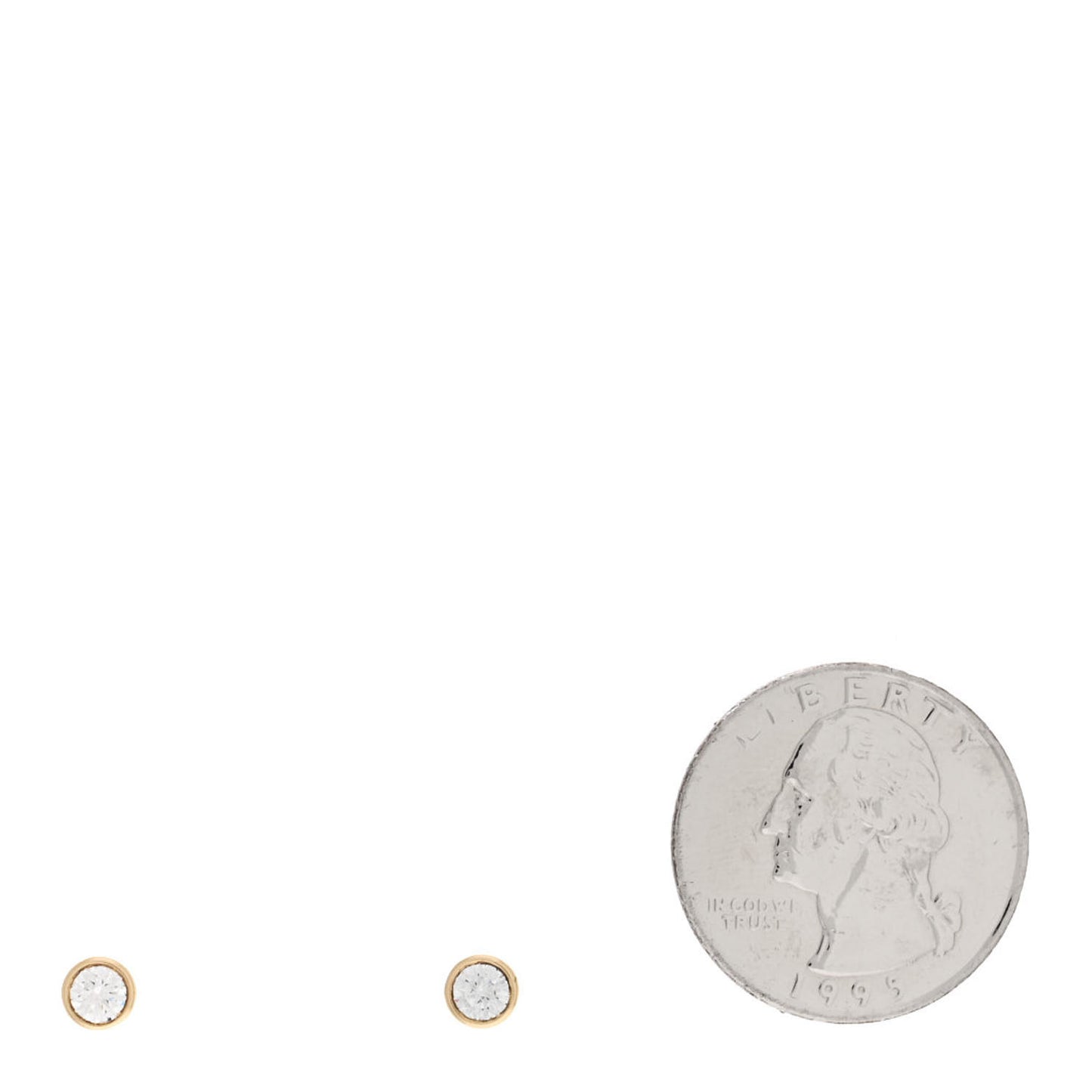 18K Yellow Gold Diamond .34ctw Elsa Peretti Diamonds By The Yard Earrings