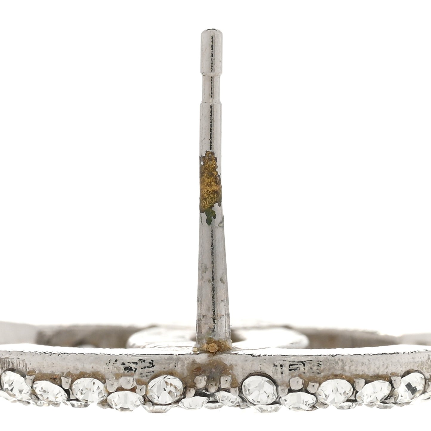Crystal CC Earrings Silver