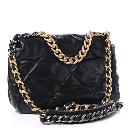 Chanel Goatskin Quilted Medium Chanel 19 Flap Black 2 of 4