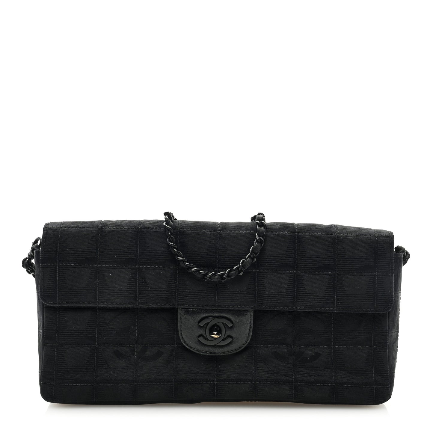 Nylon Travel East West Flap Black