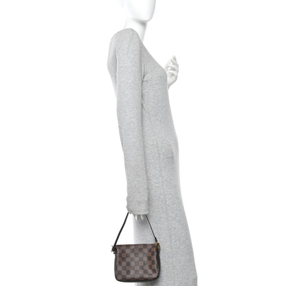 Louis Vuitton Damier Ebene Trousse Make Up Bag Pochette 2 of 10