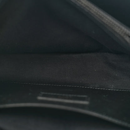 Saint Laurent Grain De Poudre Medium West Hollywood Monogram Fold-Over Black 5 of 11