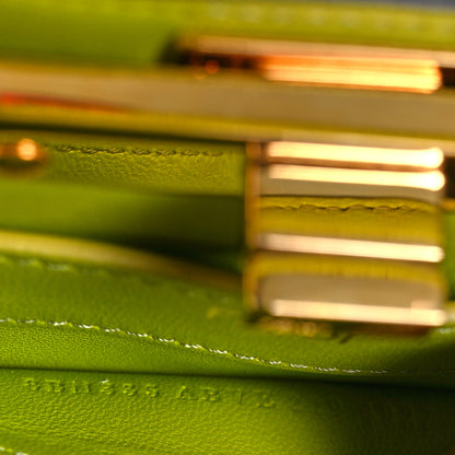 Fendi Shiny Nappa Petite Peekaboo I SEE U Satchel Wasabi 7 of 11