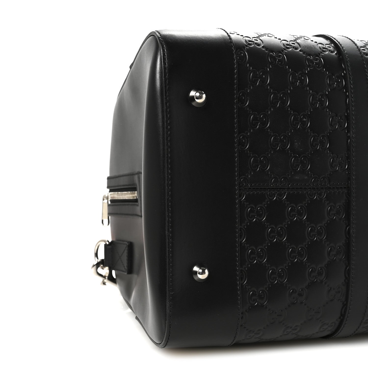 Gucci Guccissima Signature Medium Duffle Black 8 of 9