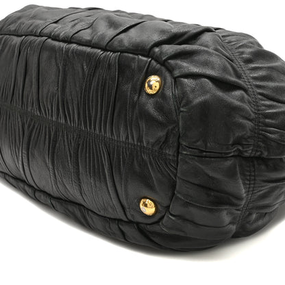 Prada Nappa Gaufre Tote Black 9 of 11