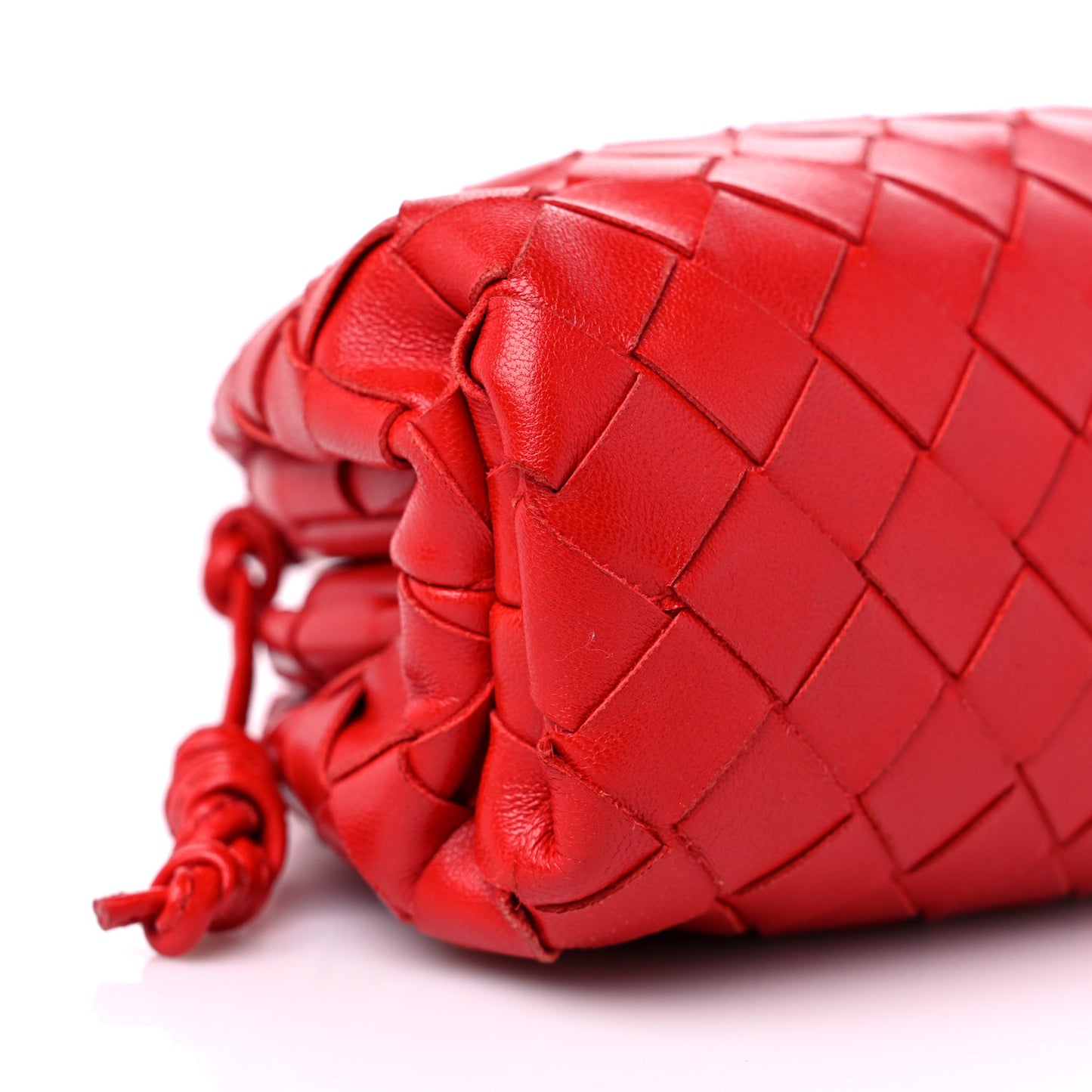Nappa Intrecciato The Mini Pouch Bright Red