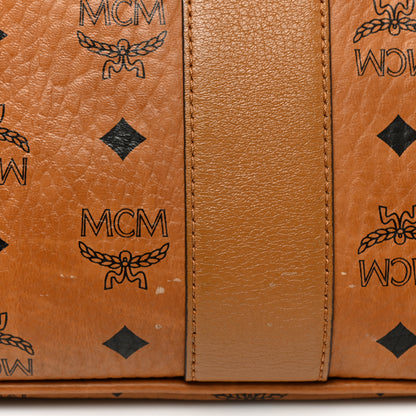 MCM Visetos Medium Liz Reversible Shopper Tote Cognac 15 of 23