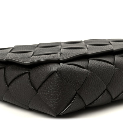 Bottega Veneta Grained Calfskin Intreccio Large Diago Crossbody Bag Fondant 10 of 11