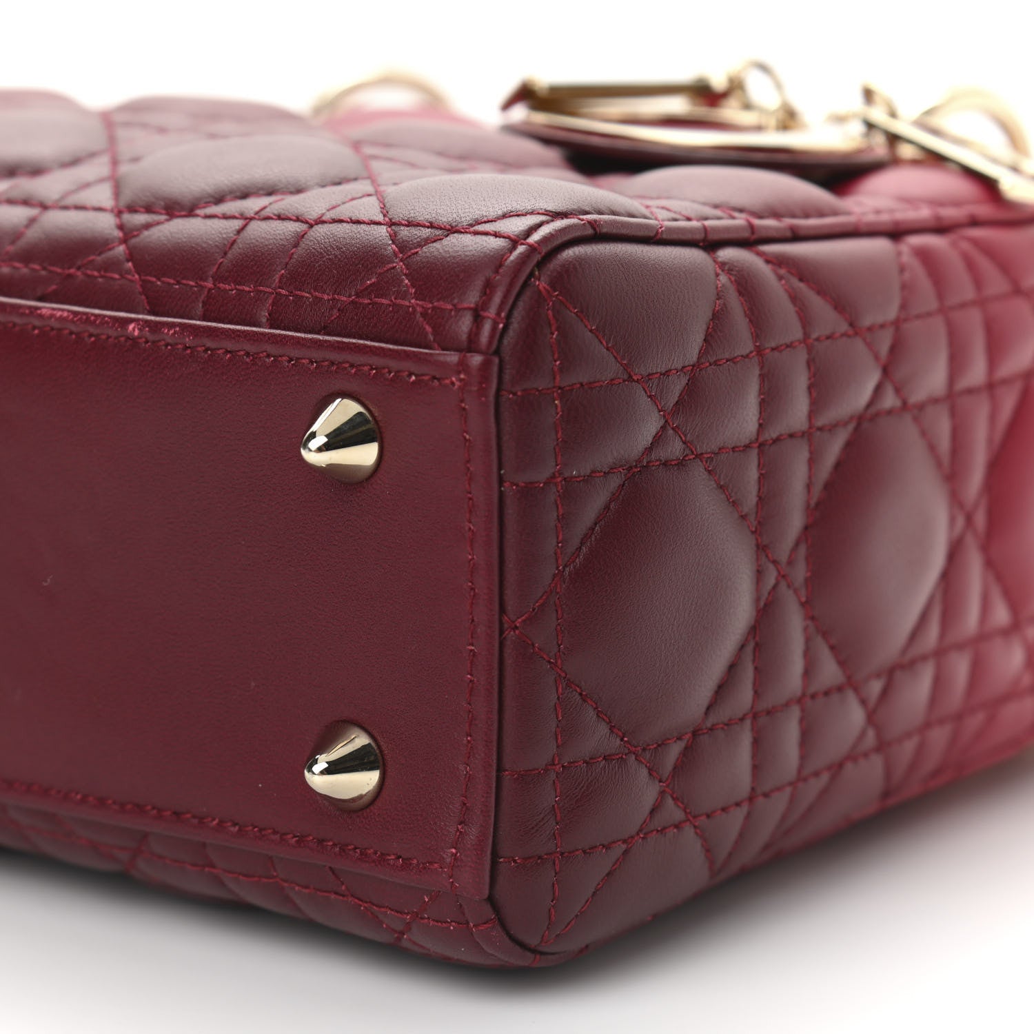 Christian Dior Lambskin Cannage Gradient Small My ABCDior Lady Dior Red 10 of 10