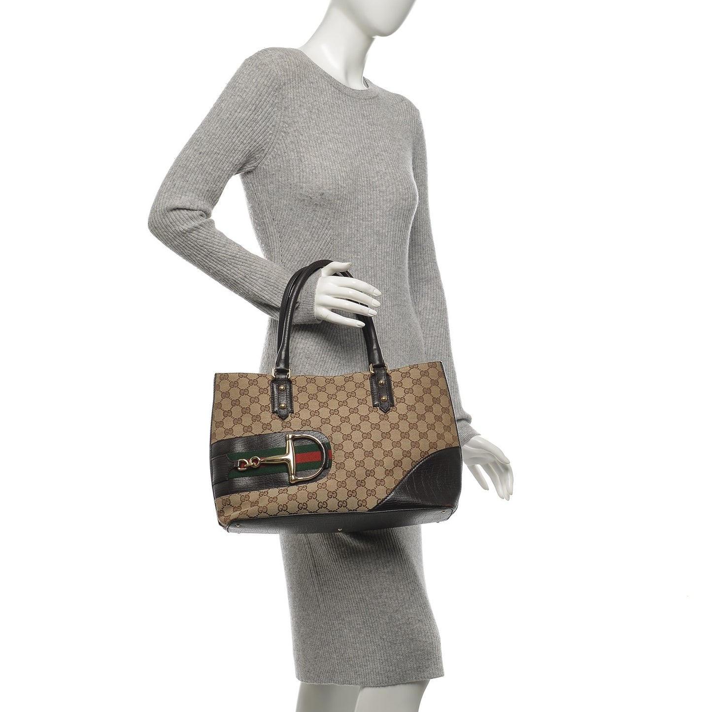 Monogram Medium Hasler Tote Dark Brown
