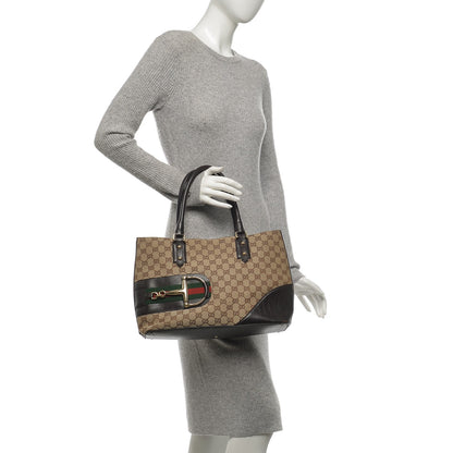 Gucci Monogram Medium Hasler Tote Dark Brown 2 of 6