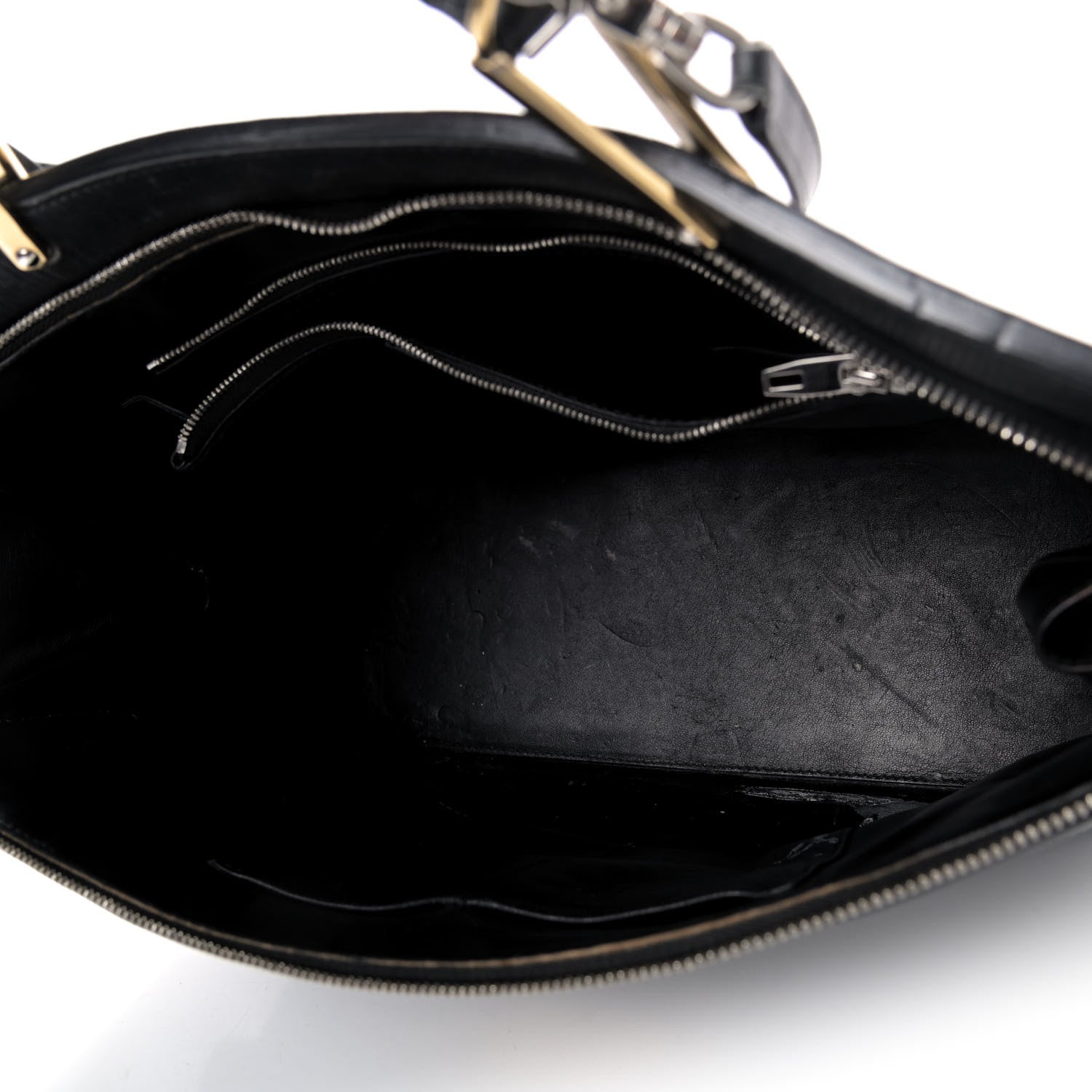 Balenciaga Calfskin Le Dix Zip Cartable Black 4 of 7