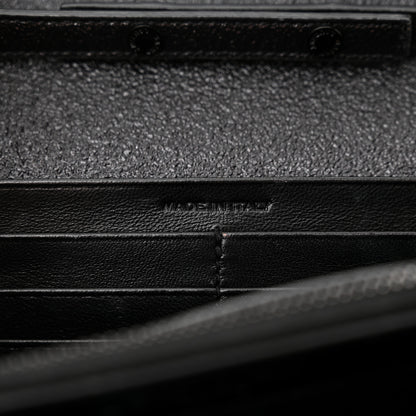 Saint Laurent Grain De Poudre Monogram Chain Wallet Black 7 of 13