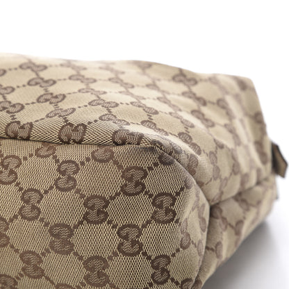 Gucci Monogram Medium Horsebit Chain Hobo Off White 8 of 13