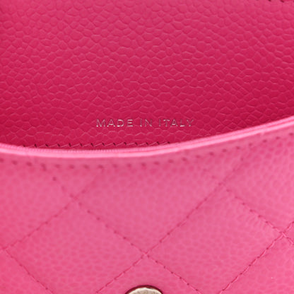 Chanel Caviar Quilted Small Flap Wallet Pink 7 of 10