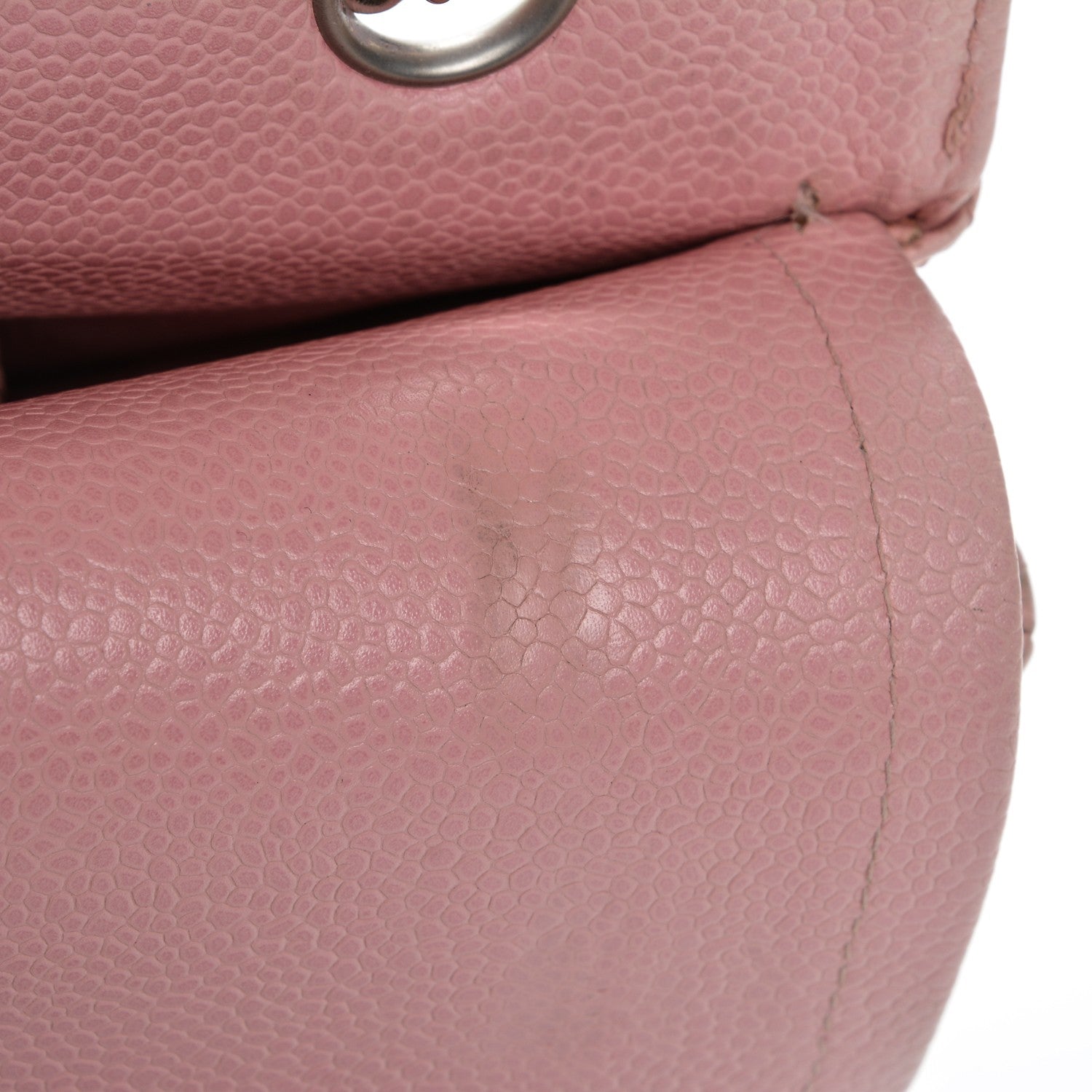 Chanel Caviar Quilted Medium Double Flap Pink 10 of 17