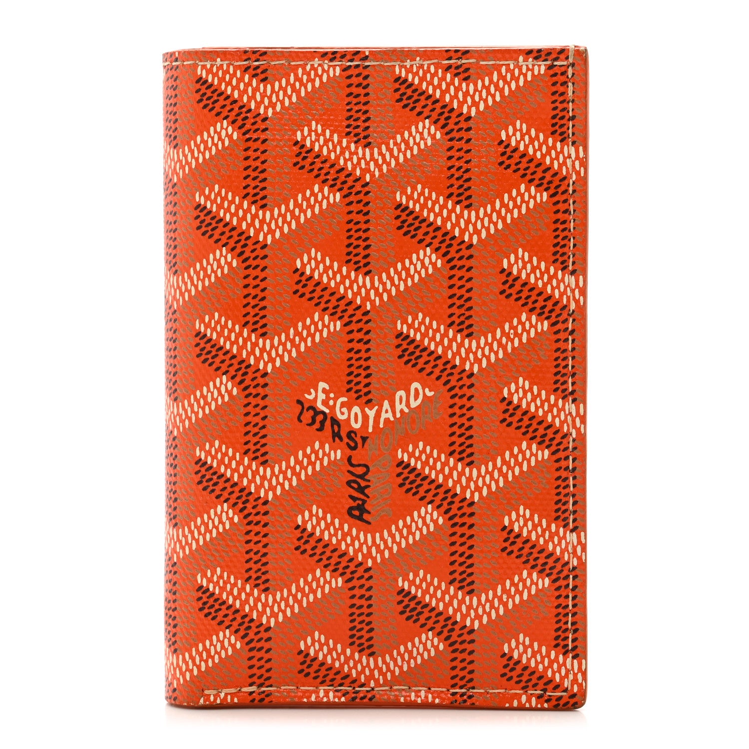 Goyard Goyardine Saint Pierre Card Holder Orange 1 of 8