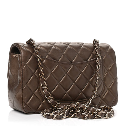 Chanel Metallic Lambskin Quilted Mini Rectangular Flap Gold 2 of 10