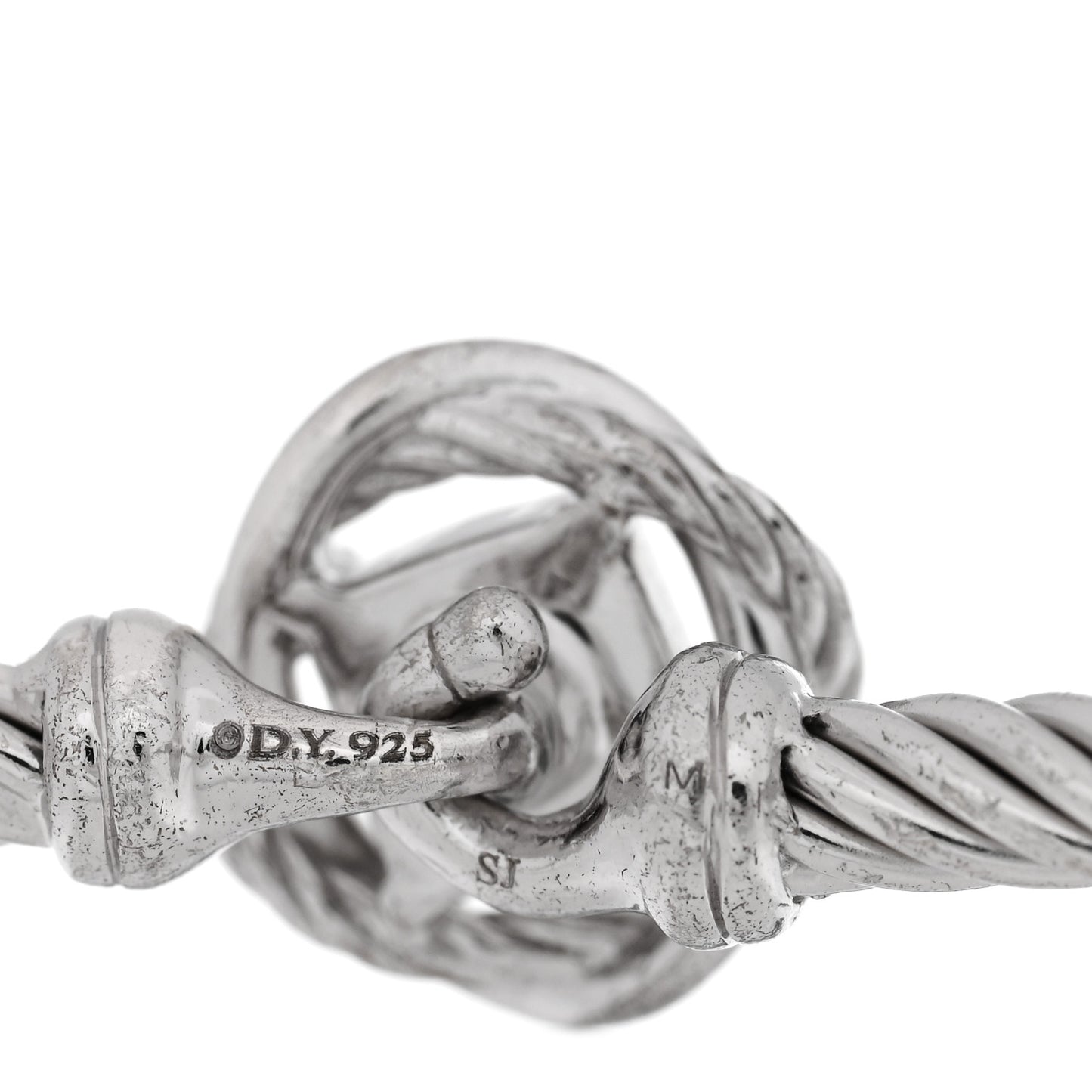 Sterling Silver Diamond 3mm Infinity Bracelet