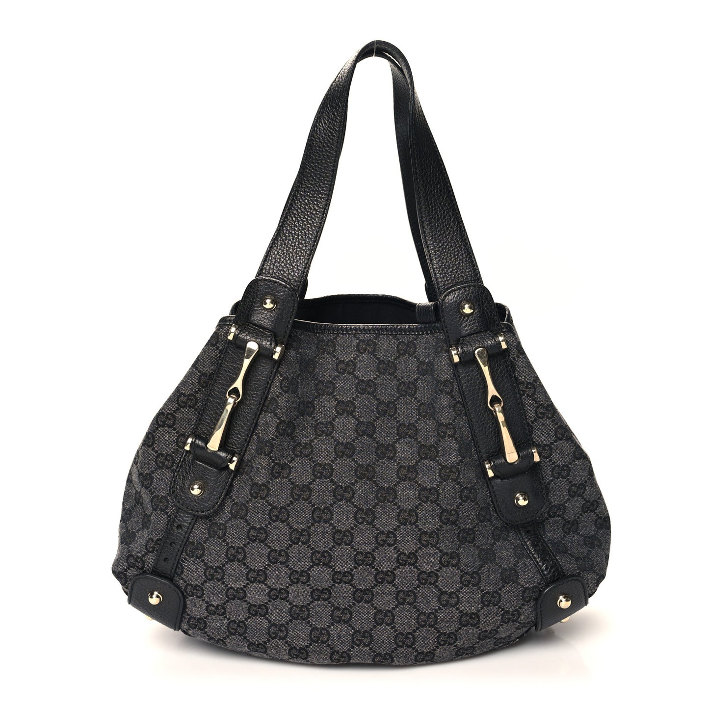 Monogram Medium Pelham Shoulder Bag Black Grey
