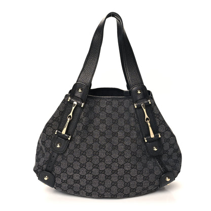 Gucci Monogram Medium Pelham Shoulder Bag Black Grey 1 of 10
