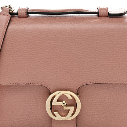 Gucci Dollar Calfskin Interlocking G Top Handle Shoulder Bag Soft Pink 8 of 12