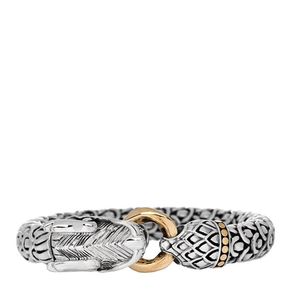 John Hardy Sterling Silver 18K Yellow Gold 10mm Naga Dragon Bracelet 2 of 4