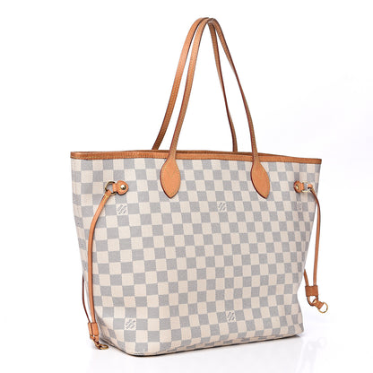Louis Vuitton Damier Azur Neo Neverfull MM Rose Ballerine 2 of 15