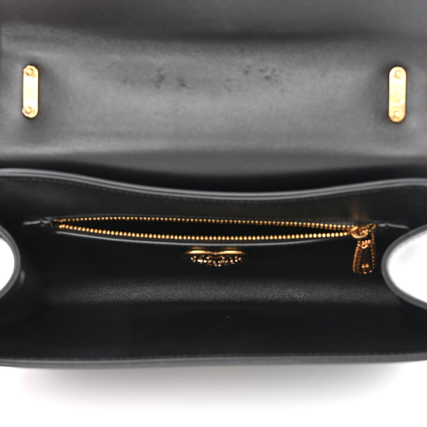Calfskin Medium Devotion Crossbody Bag Black