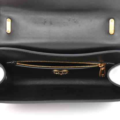 Dolce & Gabbana Calfskin Medium Devotion Crossbody Bag Black 5 of 12