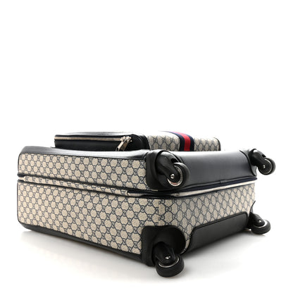 Gucci GG Supreme Monogram Web Medium Savoy Trolley Beige Blue 3 of 8