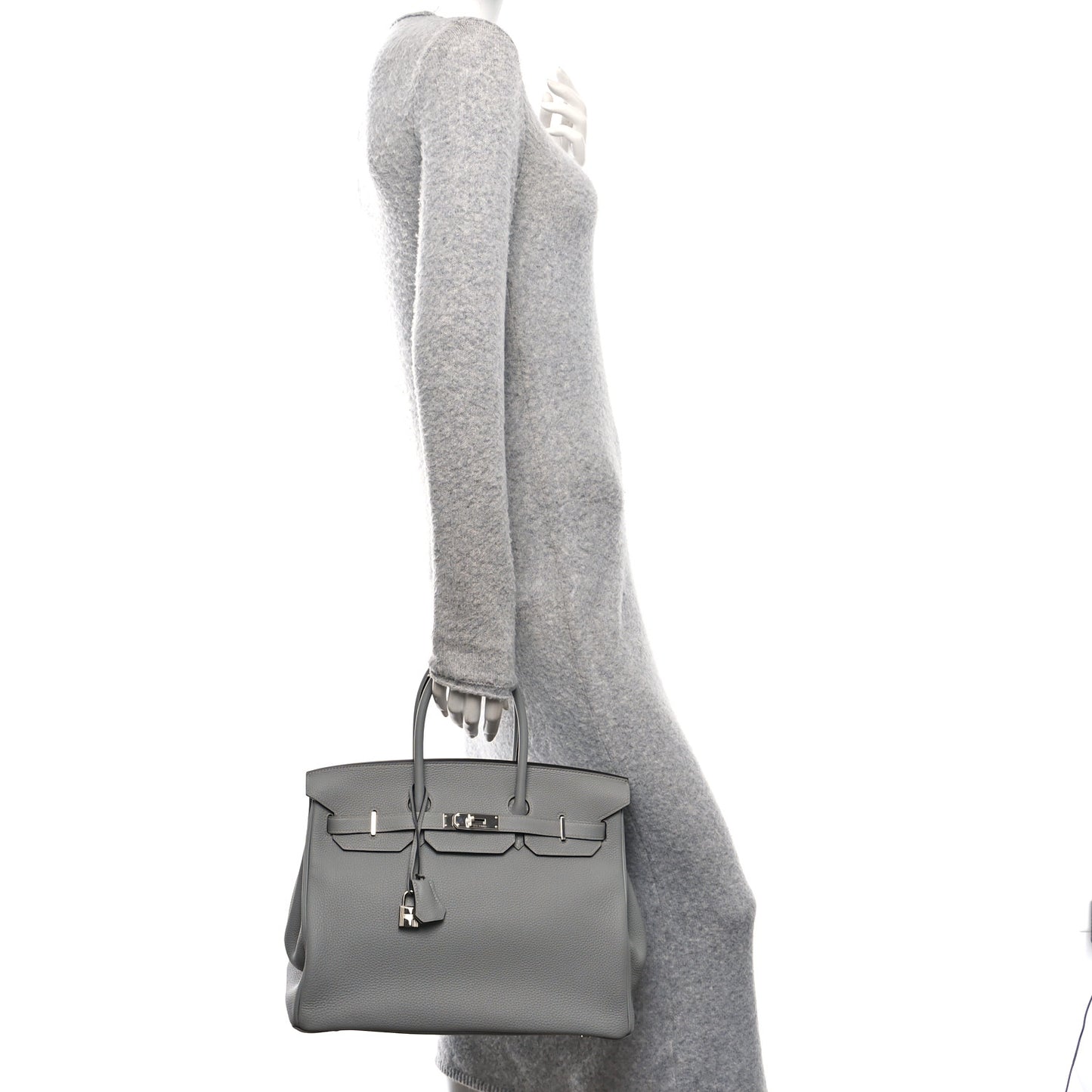 Togo Birkin 35 Gris Mouette