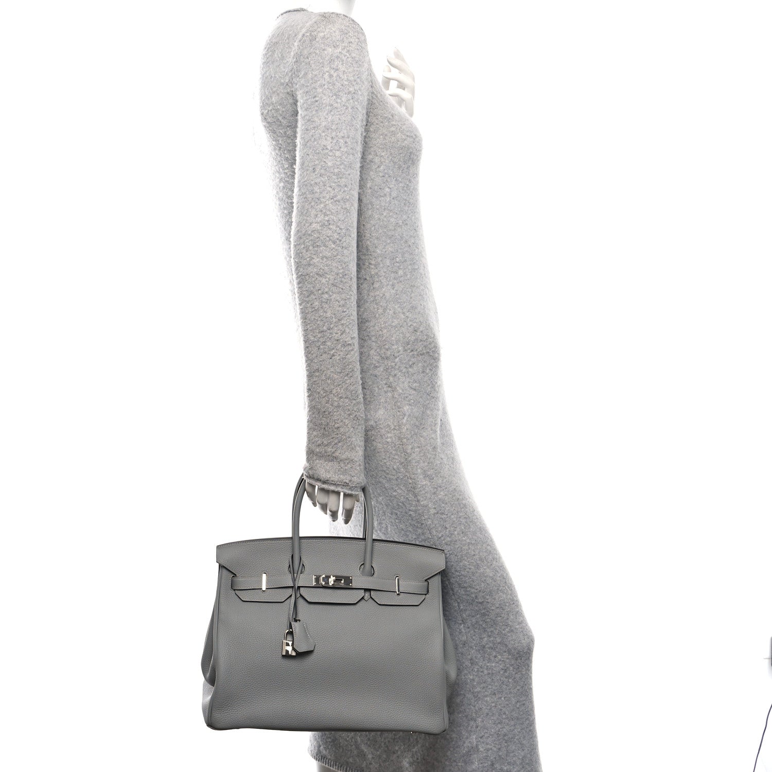 Hermes Togo Birkin 35 Gris Mouette 3 of 10