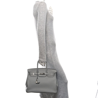 Hermes Togo Birkin 35 Gris Mouette 3 of 10