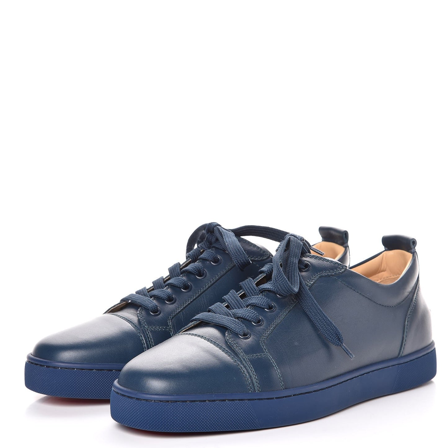 Mens Calfskin Louis Flat Sneakers 43.5 Blue