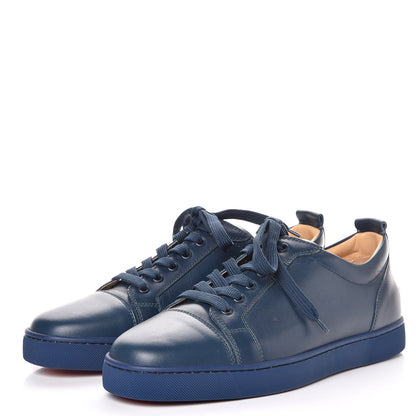 Christian Louboutin Mens Calfskin Louis Flat Sneakers 43.5 Blue 3 of 8